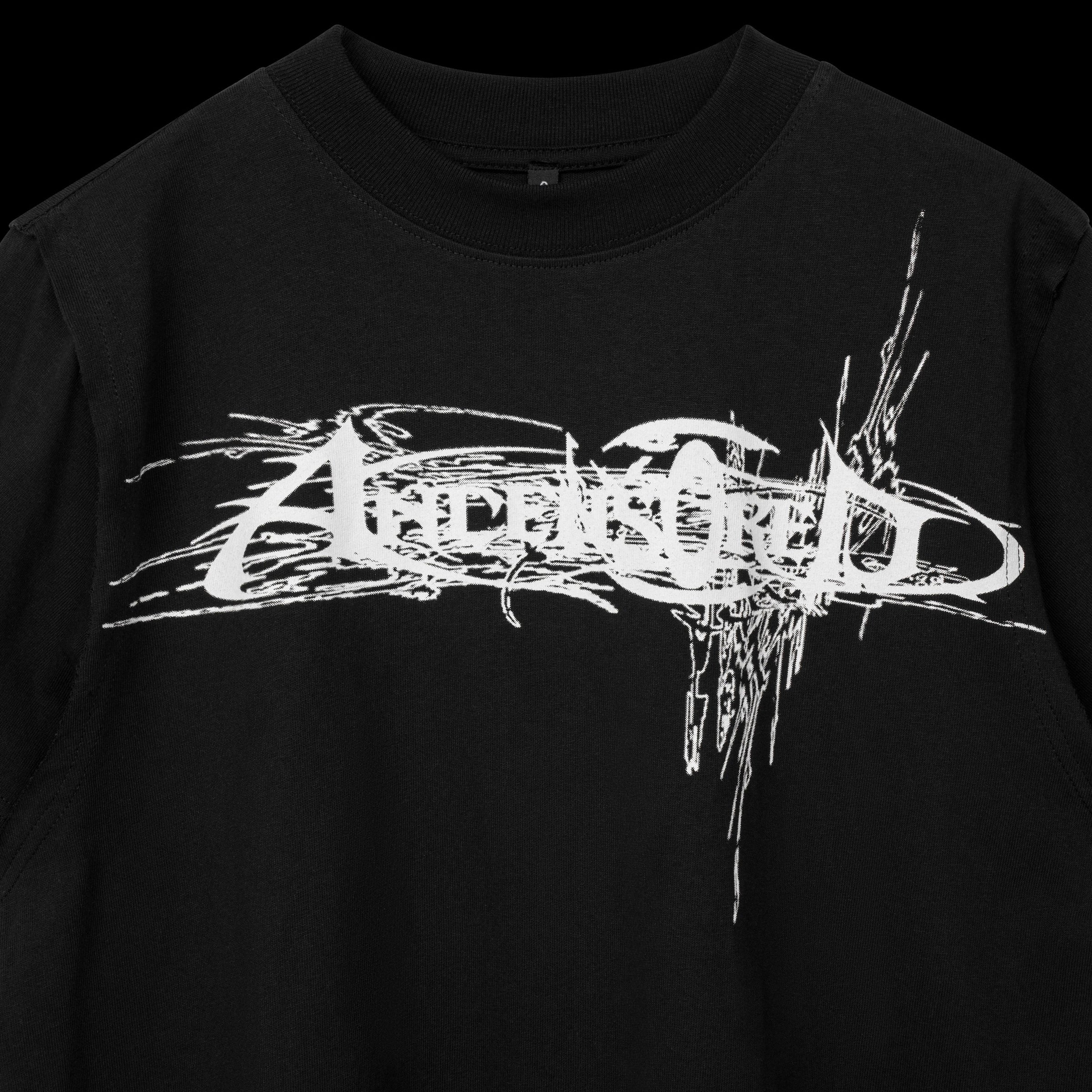 ANCENSORED BLACK TEE