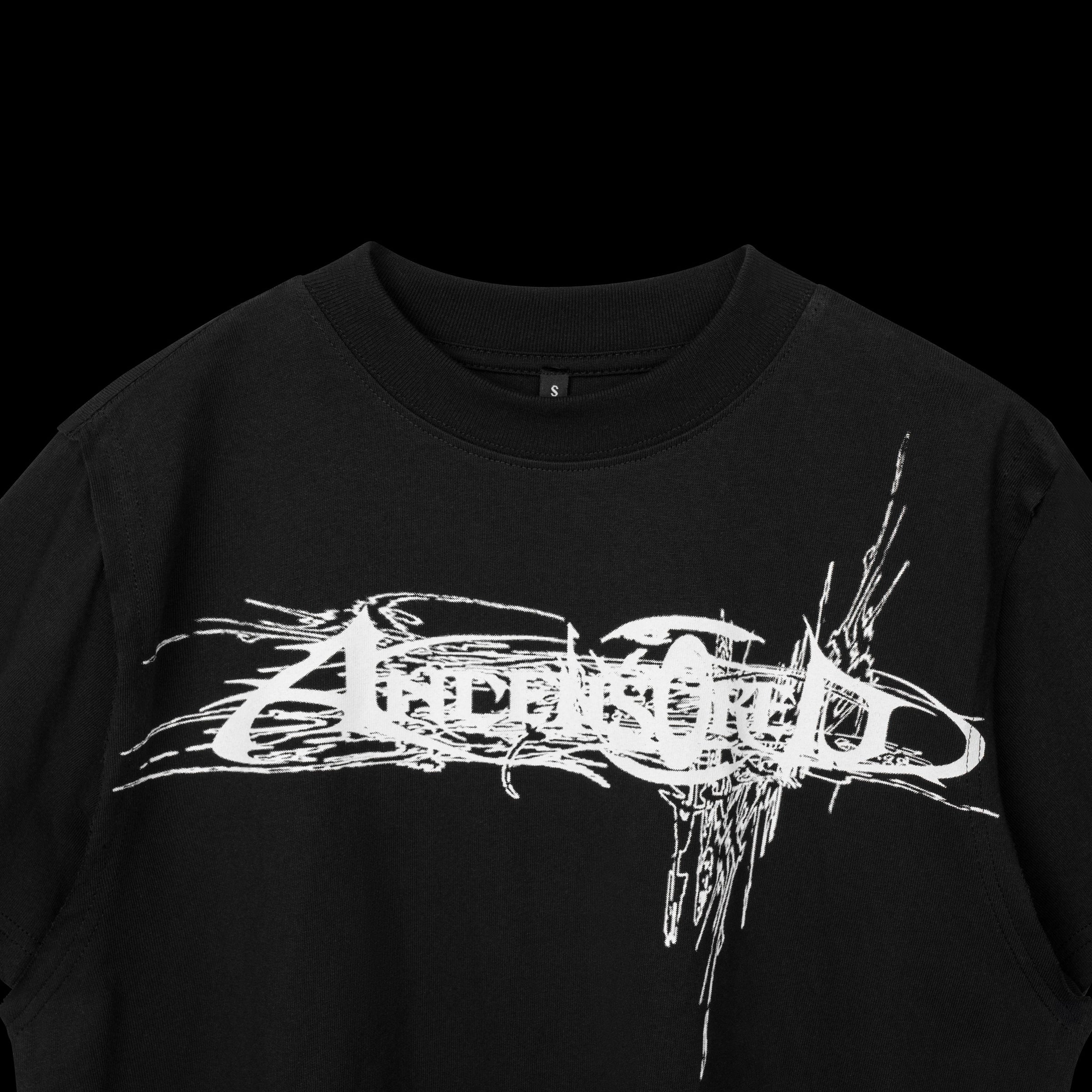 ANCENSORED BLACK TEE