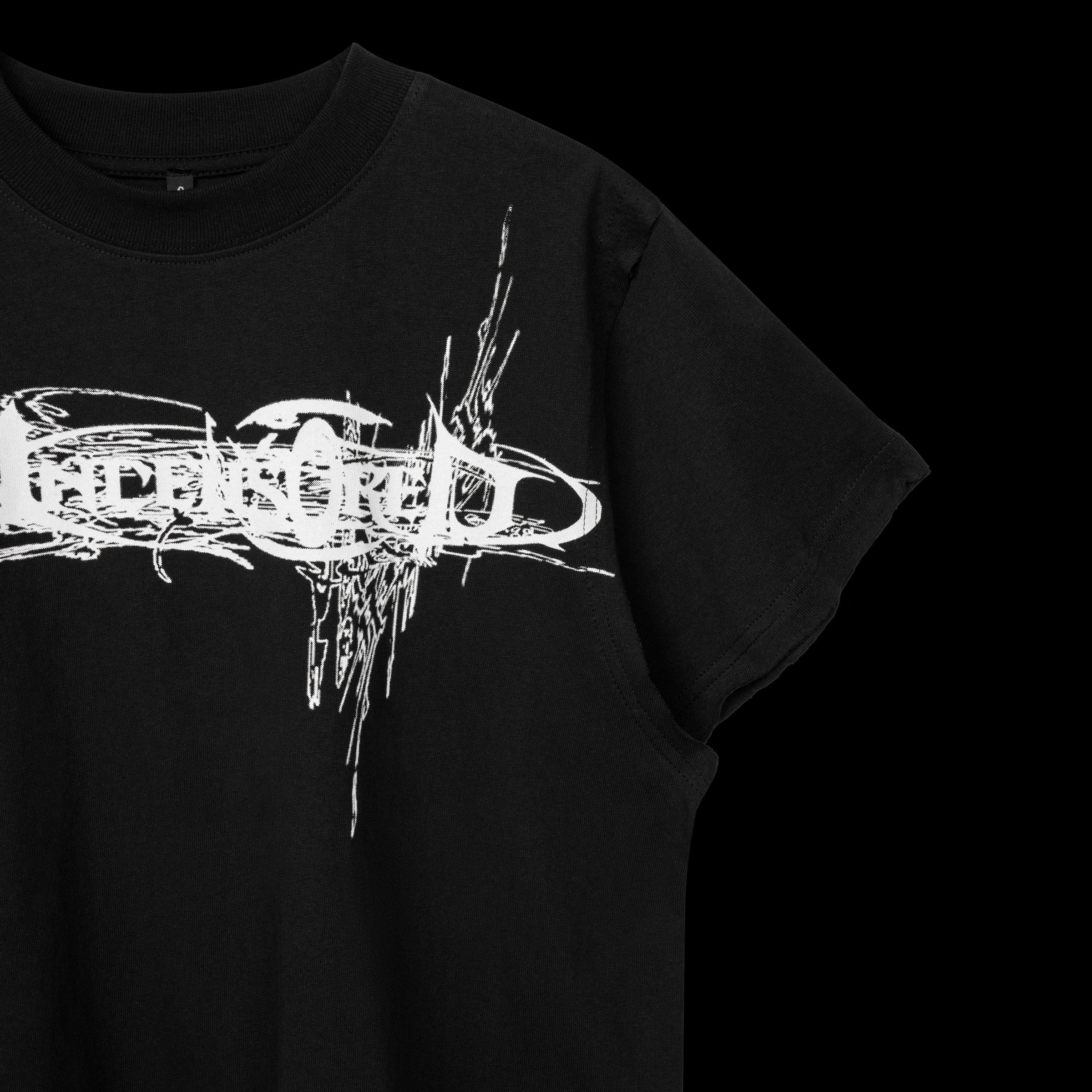 ANCENSORED BLACK TEE