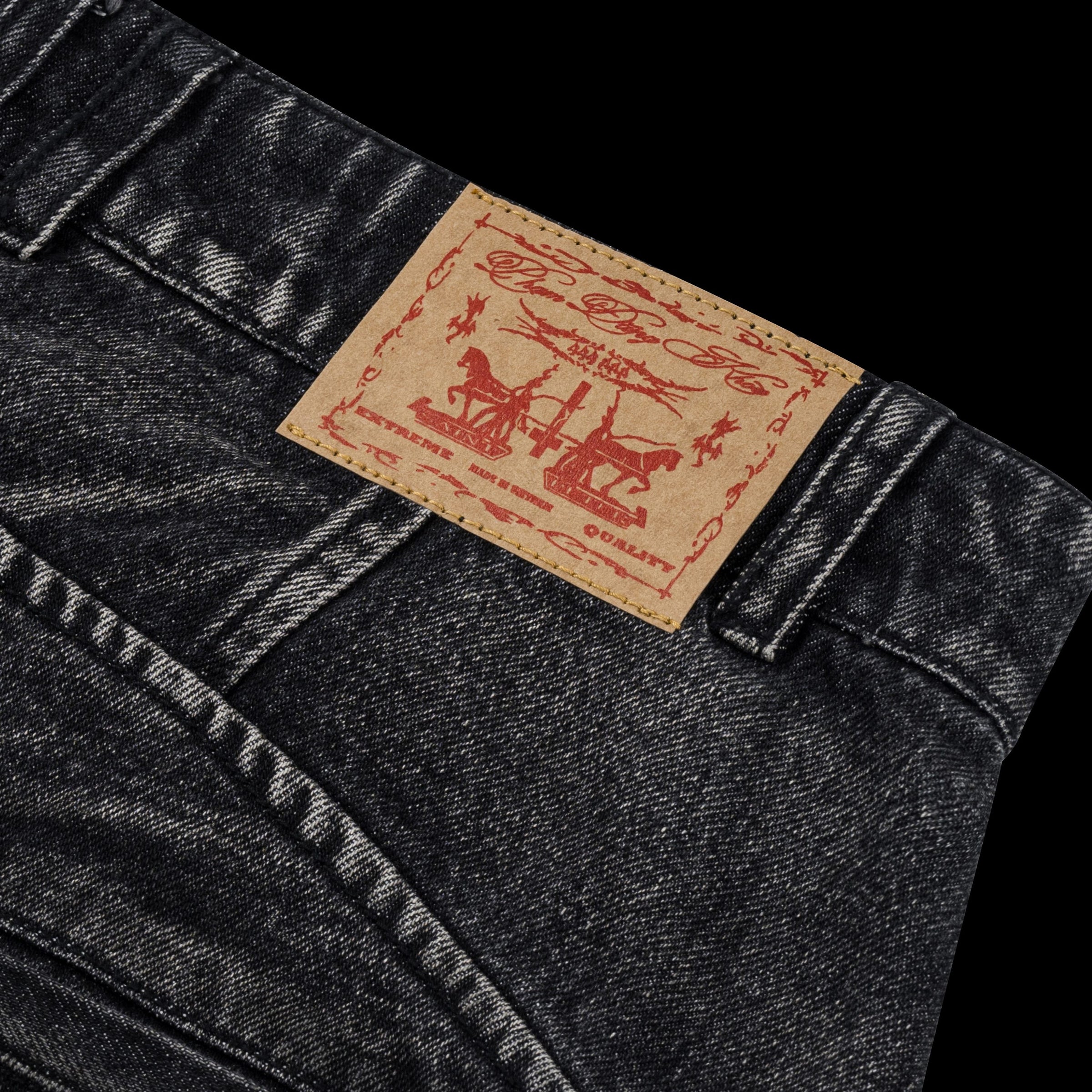 HYBRISTOPHILIA GLAZED JEANS