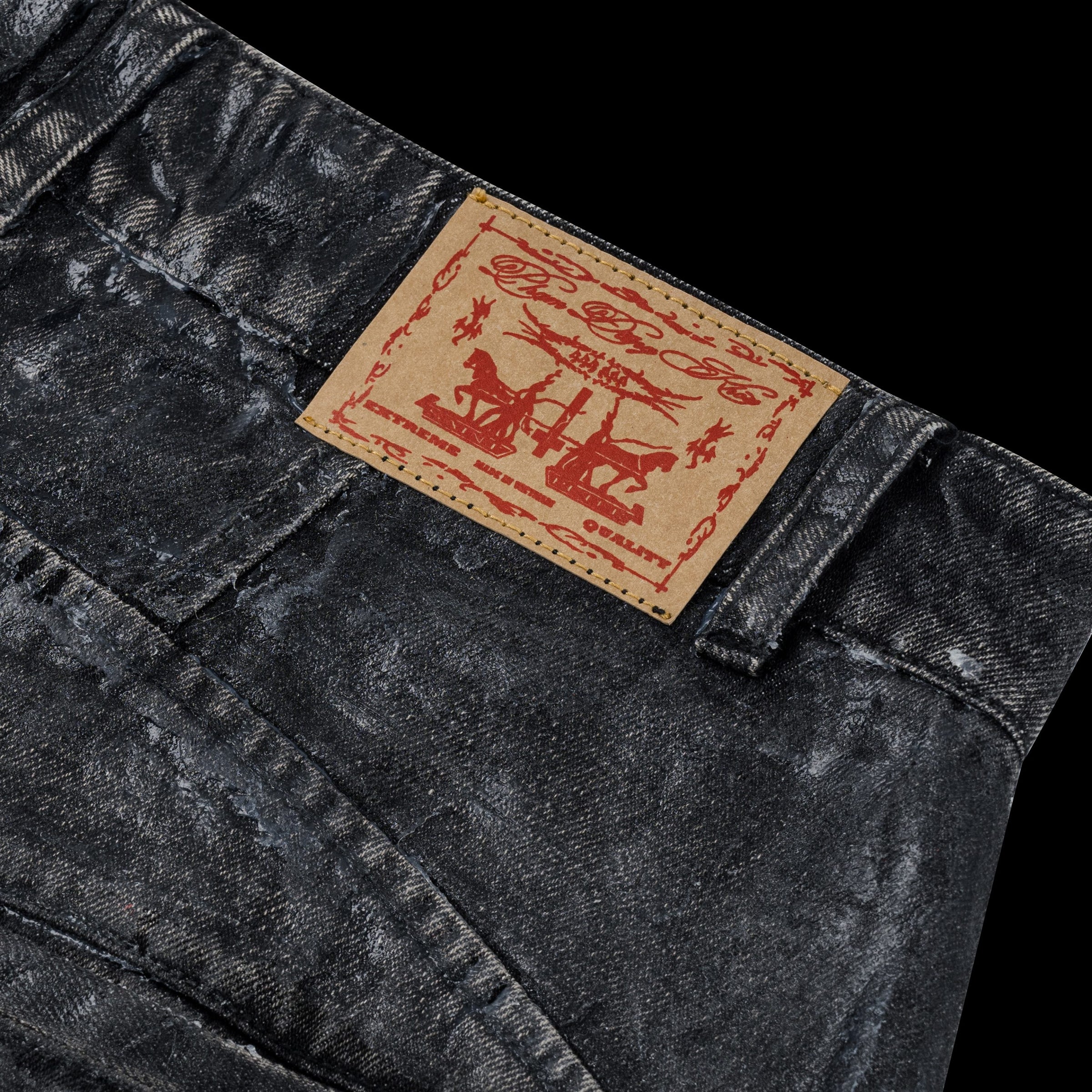 HYBRISTOPHILIA GLAZED JEANS