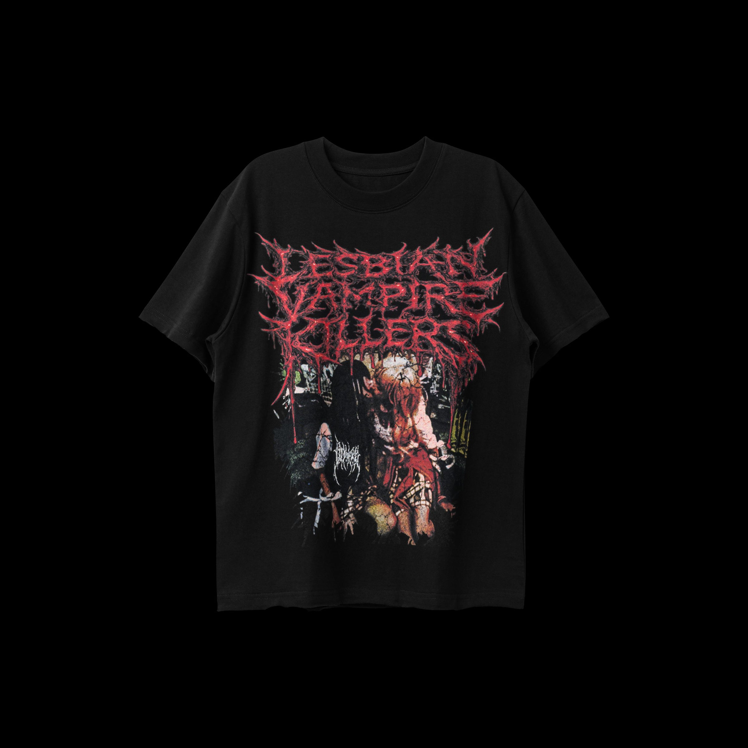 LESBIAN VAMPIRE KILLER BLACK TEE