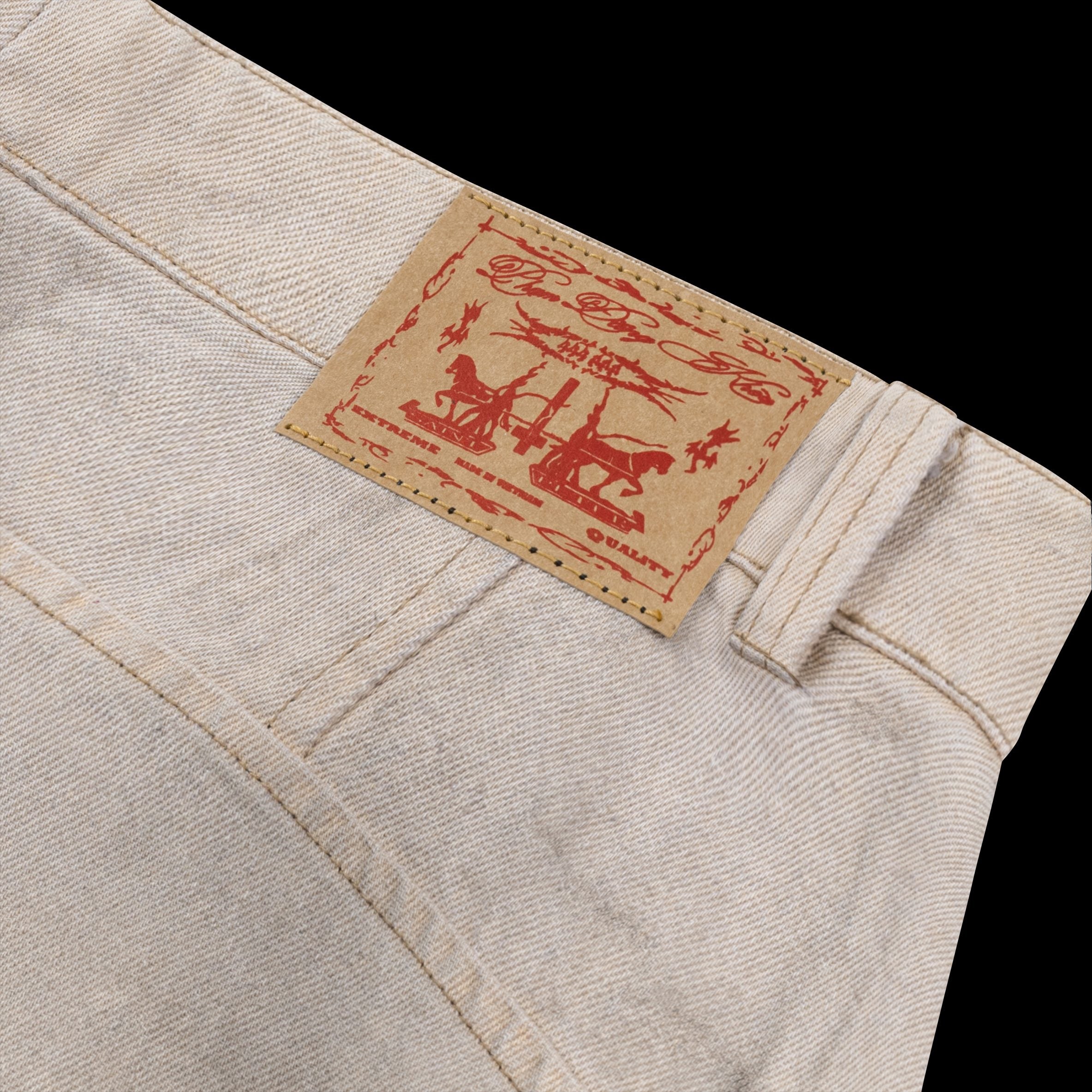 WHITE X TOURTURE GLAZED JEANS