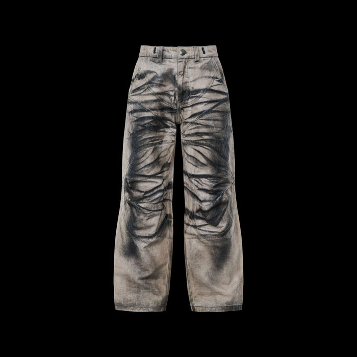 AMATERASU GLAZED BAGGY JEANS
